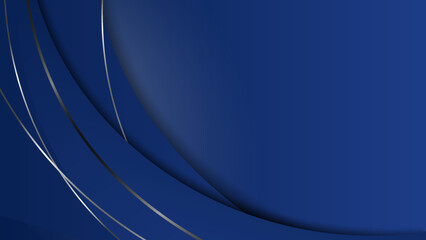 Abstract dark blue background with overlap layers and metal texture. Vector abstract graphic design banner pattern presentation background wallpaper web template.