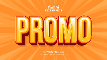 Super promo for big sale typography premium editable text effect