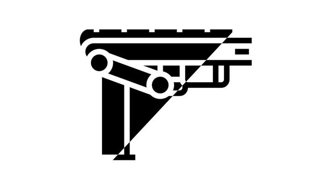 conveyor belt line icon animation