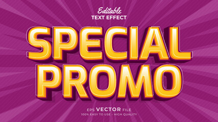 Naklejka na ściany i meble Super promo for big sale typography premium editable text effect