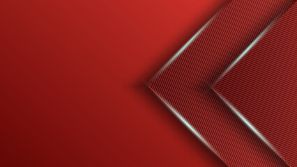 Abstract red background with metal texture and line texture