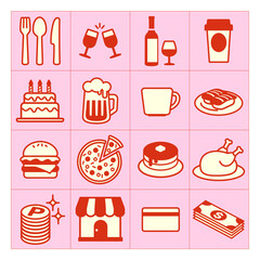 product of life icon set, vector illustration
simple symbol illustration for online shop