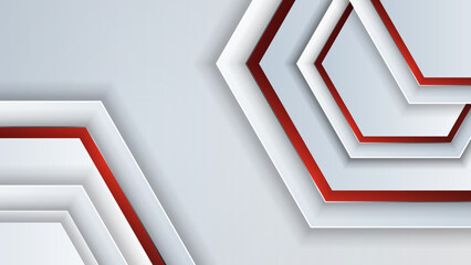 Obraz premium Abstract white background with vector abstract gray geometric triangle background. Vector abstract graphic design banner pattern presentation background wallpaper web template.