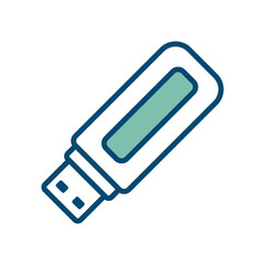 flash disk icon vector design template in white background