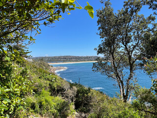 Fototapeta na wymiar View overlooking the coastline 