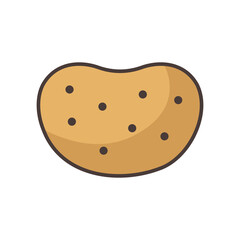 potato icon vector design template in white background