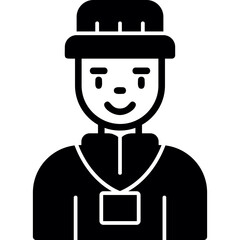 Tour Guide Man Icon