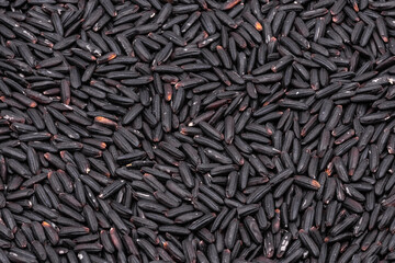 rice  black background