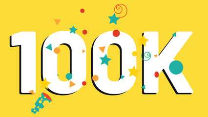 Social media post 100k YouTube thumbnail