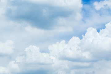 Obraz premium Blue sky and clouds with space for add text above. picture background website or art work design. freedom with sky.