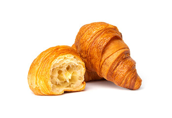 Croissant isolated on white background