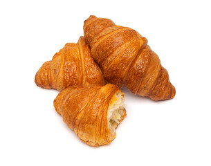 Croissant isolated on white background