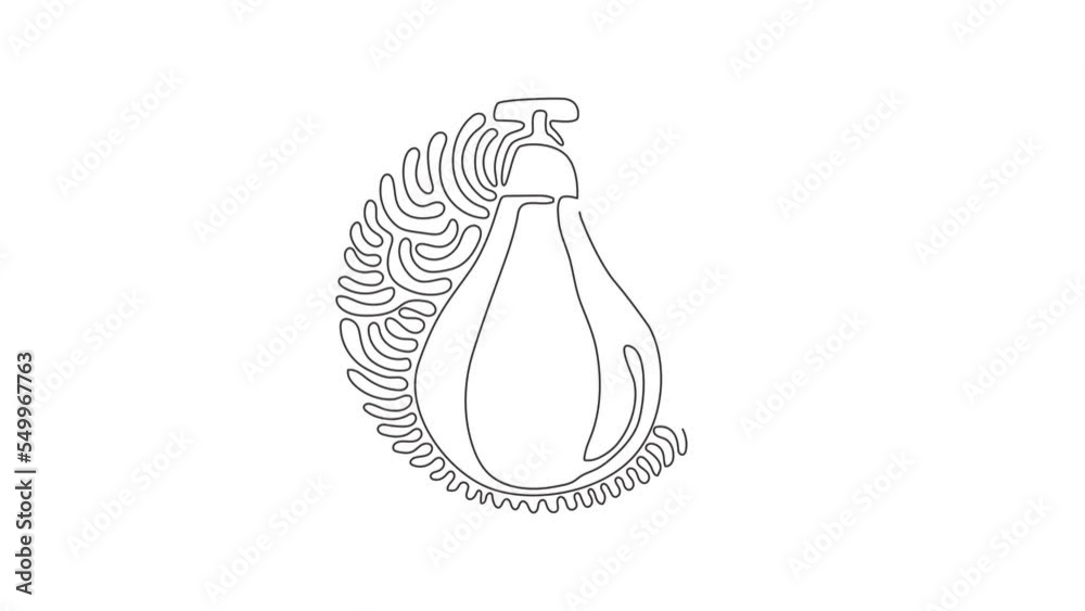 Poster animated self drawing of continuous line draw punching boxing speed bag. hitting speed bag for boxin