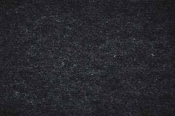 Canvas Polyester texture synthetical for background. Black polyester fabric textile backdrop for interior art design or add text message.
