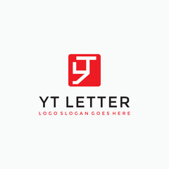 YT TY Letter logo vector image
