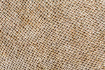 old fabric linen texture for design or background. sackcloth textured. brown sack pattern canvas.