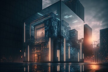 Illustration about business. Made by AI.