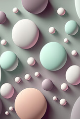 abstract background with circles, soft pastel background, pastel colors, easter colors, texture, illustration, digital