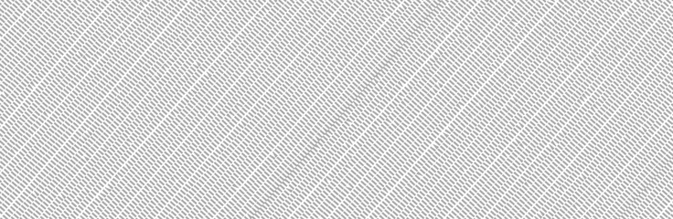 Diagonal dashed lines pattern on white background. Dotted lines pattern for backdrop and wallpaper template. Simple realistic broken lines with repeat stripes texture. Geometric background, vector - obrazy, fototapety, plakaty