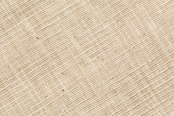 natural fabric linen brown sack pattern canvas or background. sackcloth textured. Textile seamless cream Japanese backdrop design.