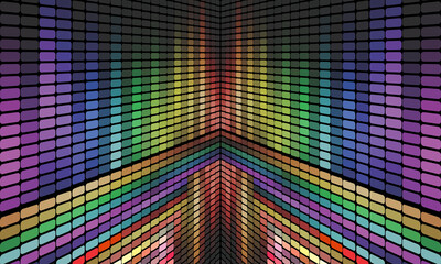Abstract equalizer concept idea background - illustration,
Kaleidoscope effect