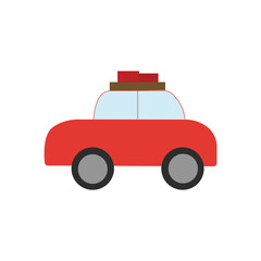 Car vector isolated on white background. vector in flat design. 