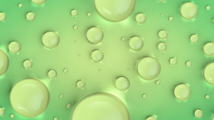 Liquid drops close-up. Wet surface.