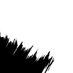 Brush Stroke Corner Icon Vector