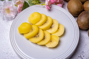 Sweet and sour delicious fruit kiwi