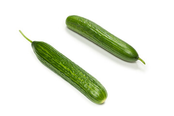 Cucumber isolated on white background.