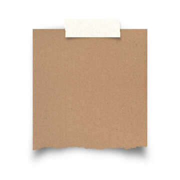 Brown Paper Note With Masking Tape