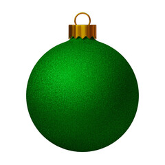 Deep green christmas tree ball