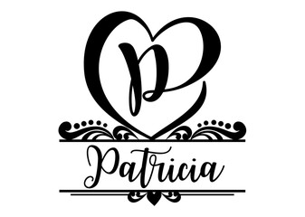 Matching family name Patricia svg and png files for tshirt print
