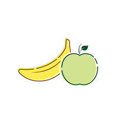 Eat more fruits.Healthy Lifestyle Icons - Outline Series