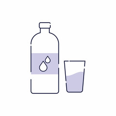 Drink more water.Healthy Lifestyle Icons - Outline Series