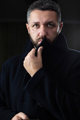 male portrait in a coat