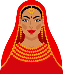 Indian woman in traditional clothes - 549979103
