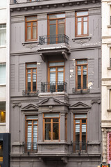 Obraz premium Part of the facade in traditional style.