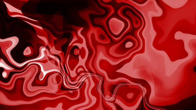 Background red liquid wave animated