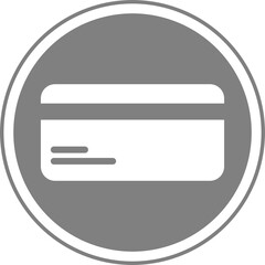 Credit card icon, button for adding payment method
