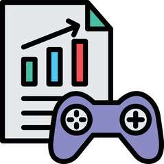 Game Growth Vector Icon
