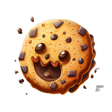 Cookie Biscuit over transparent background