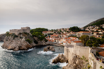 Fort Lovrijenac or St. Lawrence Fortress in Dubrovnik. Croatia. South Dalmatia