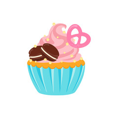party cupcakes Keep cakes, birthday parties, cupcakes of various flavors, chocolate, lemon, blueberry, vanilla, milk, mixed fruit cupcakes