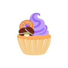 party cupcakes Keep cakes, birthday parties, cupcakes of various flavors, chocolate, lemon, blueberry, vanilla, milk, mixed fruit cupcakes