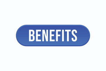 benefits button vectors. sign  label speech bubble benefits
