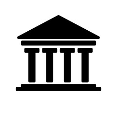 Ancient Greek Temple. Historic World Heritage Site. Vector.