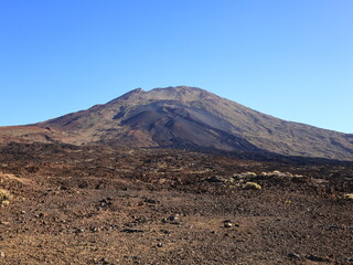 View on a mountain in the National Park of Teide in Tenerife