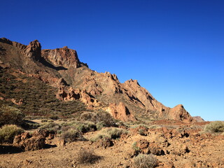 Fototapeta premium View on a mountain in the National Park of Teide in Tenerife