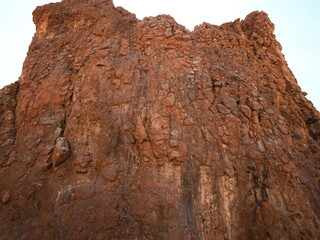 View of rocks in the Teide National Park in tenerife